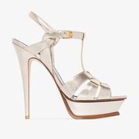 Femmes chaussures à talons hauts mode plate-forme sandales en cuir