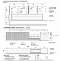 Solution complète pour comptoir de café personnalisé : comptoir de réception en bois avec éclairage LED, vitrine de boulangerie, fabrication en usine