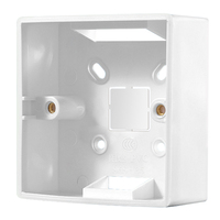 Boîte de jonction fixée au mur inférieure externe de boîte d'installation électrique blanche pour le commutateur de prise pour l'installation externe
