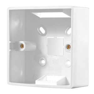 Caja <span class=keywords><strong>de</strong></span> instalación eléctrica blanca Caja <span class=keywords><strong>de</strong></span> conexiones montada en la pared inferior externa para interruptor <span class=keywords><strong>de</strong></span> enchufe para instalación externa - Product Image 3