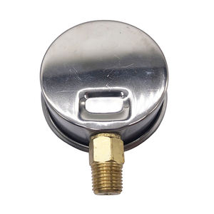 カスタマイズ可能な1/8、1/4 BSPT下部接続真空オイル充填圧力計工業用高圧ガスゲージメーターの生 - Product Image 2