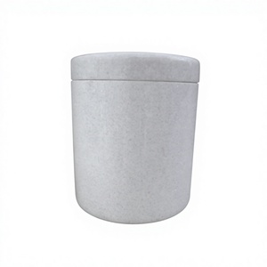 High Quality Modern Western Style Ceramic Marble Waterproof Funeral Headstone Urn <b>for</b> Human <b>Ashes</b> - Product Image 3