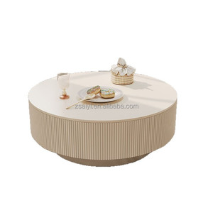 AIYI, nuevo diseño, mesa de centro de té blanco de lujo, madera maciza de Color <span class=keywords><strong>Natural</strong></span> para sala de estar, muebles para el hogar - Product Image 4