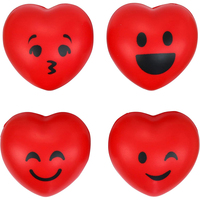 Big Squishy Stress Relief Squeeze Balls Funny Heart Shape pour les filles