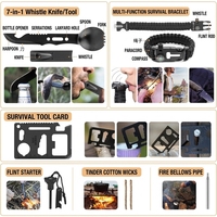 Kit de survie et de premiers secours DPT DIY noir en gros, ensemble d'outils d'urgence pour le camping en plein air, la randonnée, la voiture et la maison