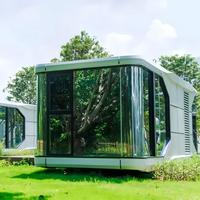 Chambre d'hôtel modulaire à assemblage rapide, célèbre sur Internet, type capsule spatiale, villa de luxe, maisonnette préfabriquée mobile pour le glamping