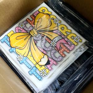 卸売カスタム漫画キャラクター熱転写ステッカーTシャツ用、DTFビニール洗濯可能＆耐久性のあるPETフィルムアイロン転写 - Product Image 2