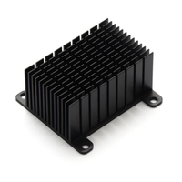 Mini dissipateur thermique anodisé noir 14*14*08mm