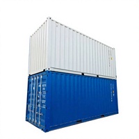 Conteneur maritime haute cube personnalisé de 20 pieds, standard ISO, en acier, pour conversion en maison, conteneur maritime 20GP