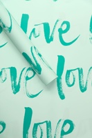 Kertas Pembungkus Bunga Tahan Air LOVE Baru untuk Hari Valentine, Kertas Kemasan Buket, Bahan Hadiah dan Florist Grosir