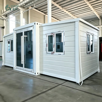 Maison modulaire de luxe standard australienne à 2 chambres, extensible, avec salon et salle de bain, maisons préfabriquées modulaires de petite taille