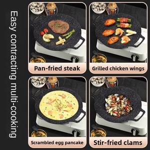 Non-Stick <strong>Pan</strong> Outdoor Cast Iron BBQ Bakeware Oval Korean Roasting <strong>Pans</strong> <strong>Grill</strong> Top Griddle <strong>Pan</strong> Flat Carbon Steel Baking Tray. - Product Image 6