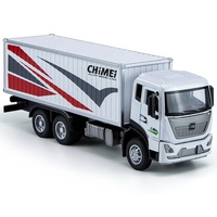 2025 plus récent 1/32 échelle moulé sous pression conteneur transporteur camion modèle M501 Mini retirer tracteur remorque voiture avec lumière et son pour les enfants