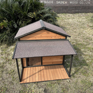 Wholesale Eco-Friendly Modern Wooden Dog House Outdoor for Fir Pet Villa Print Pattern All Seasons Small Animals - Product Image 2