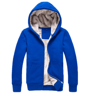 เสื้อฮู้ดซิปผ้าฝ้าย 100% สกรีนโลโก้ตามสั่ง สำหรับผู้ชาย ผ้าฟลีซอุ่นๆ ขายส่ง สตรีทแวร์ ทรงโอเวอร์ไซส์ - Product Image 1