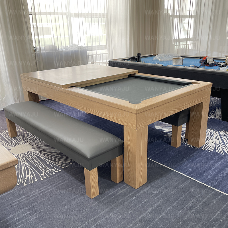 cualquier color (mesa de billar + mesa de comedor + banco)