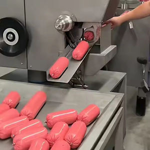 Commercial Automatic Bratwurst Sausage Filler &amp; Linker Machine - Complete <strong>Kielbasa</strong> Sausage Making Equipment Production Line - Product Image 3