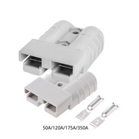 Kit de connecteurs de câbles 50 ampères pour produits électriques, boîtier gris avec fils 10 et 12 AWG pour systèmes d'énergie solaire