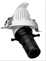 Spot LED populaire 10w Zoomable et mise au point fixe Spot de piste de coupe façonnable Lumière sans scintillement pour la galerie d'art du musée