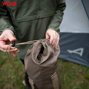 Silla de Playa Plegable Portátil Woqi Color Caqui 50x45x80cm, Silla Ligera para Acampar y Pescar al Aire Libre - Product Image 4