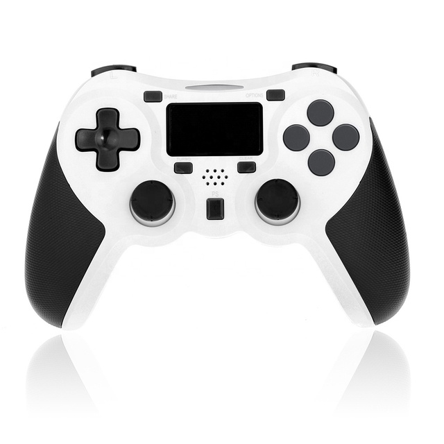 Factory Vibration Wireless BT Game Controller Joystick Gamepad with 6 Axis Controller for PS4 and PC USB with Extension Keys