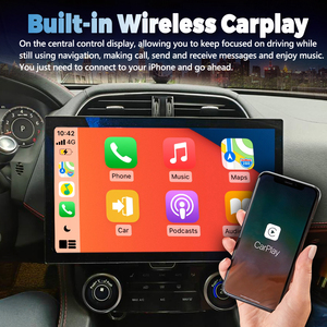 256G 13.3Inch Qled Màn Hình Cho Báo Đốm F-PACE 2016-2018 GPS Carplay Băng Ghi Âm Đài Phát Thanh Xe Đa Phương Tiện Máy Nghe Nhạc Đầu Đơn Vị Android 13 - Product Image 4