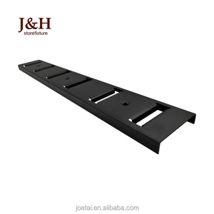 금속 직립 H 형 슬롯 채널 크롬 도금 직립 채널 교수형 브래킷 단일 가로 구멍 AA 열 - Product Image 2