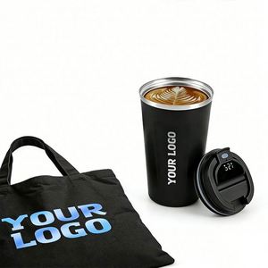 Custom Logo 380ml 510ml <b>Smart</b> LED Temperature Display Stainless Steel Vacuum Travel Mug for Business Promo Gifts Wholesale - Product Image 1