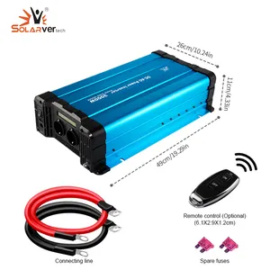 600W 1000W 1500W 2000W 2500W 3000W 4000W 5000W 6000W 12V 24V 48V Dc a Ac 110V 220v 230V Off Grid Inverter di potenza a onda sinusoidale pura