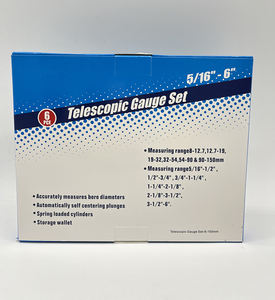 6 पीसी स्टील टेलीस्कोपिंग गेज सेट 5/16 "-6" रेंज टी-बोर छेद गेज w/पाउच उच्च परिशुद्धता बोर गेज माप उपकरण - Product Image 6