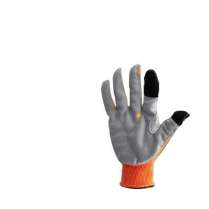 Gants de sécurité de mécanicien de jardinage respirants de travail de paume en cuir de vache - Product Image 3