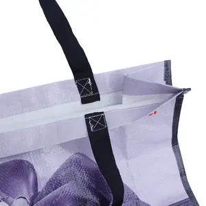 Bolsa de compras laminada de pp, bolsa de compras tejida reciclable con logotipo impreso personalizado, ecológico, en oferta
