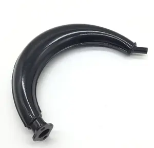 40mm Half Moon Silencer Muffler Exhaust Black For 49cc 60cc 66cc 80cc 2-Stroke Engine Motor Motorized Bicycle Bike