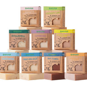 Barra de jabón de leche de cabra orgánica hecha a mano con manteca de karité aceites botánicos blanqueamiento Natural hidratante para toda la piel - Product Image 2