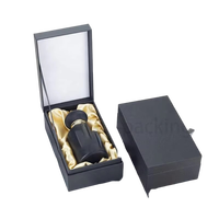 Boîte à parfum carrée de luxe faite à la main, style arabe, fermeture magnétique rigide, 10 ml 50 ml, matériaux recyclés, crème pour le visage gaufrée