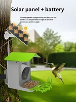 Caméra de mangeoire à oiseaux intelligente à vente chaude 1080P sans fil WIFI Détection de mouvement PIR IPx6 Étanche Extérieur Solaire