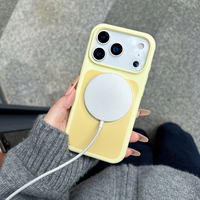 Coque de luxe magnétique en silicone pour iPhone 17 Pro Max, mignonne et féminine, style Ins, fine, pour femmes et jeunes filles, compatible iPhone 16 17 Pro Max