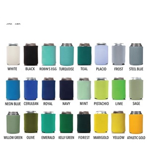 Multicolor Assorted Blank Can <b>Coolers</b> Sleeves Customizable Bulk Sublimation Insulated Neoprene Collapsible Plain <b>Drink</b> Holder - Product Image 3
