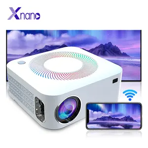 XNANO Factory X5 Smart Projectors 1080P Colorful Lighting Effect 400 Ansi WIFI Bluetooth Outdoor Movie Proyector 4K Beamer