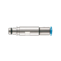 Connecteur pneumatique robuste PCM-OD3.0 OD3.0, contact droit mâle, étanche, pour la transformation alimentaire, anti-poussière