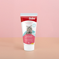 Dentifrice pour chats Bioline Factory Wholesale, moderne, en plastique écologique, aux saveurs de fromage, pour soins dentaires