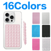Support de téléphone universel en silicone double face à 40 ventouses épaissies, antidérapant et flexible