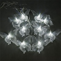 Candelabro de mariposa acrílico para boda, decoración de techo navideño para ventana de compras, Diseño de escalera para salón