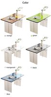 Prix d'usine Table basse en acrylique Transparent Light Luxury Edge Table Cabinet Window Petite table