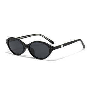 Ks 3934 Lunettes de soleil polarisées ovales à petite monture pour femmes, protection UV400, type 3, monture en plastique et métal - Product Image 5