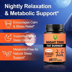 Good Quality Night Time Fat Burner Capsules Support Healthy Metabolism and Sleep Weight Loss Herbal Formula Slimming Pills - Product Image 3