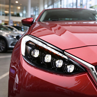 Ensemble de phares à LED avec lentille en cristal pour Mazda 3 Axela 2014-2019, clignotants séquentiels, DRL, lentille de projecteur