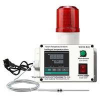 Capteur d'alarme de surchauffe haute/basse température WXHB-BJQ sans fil 4G à volume réglable pour cuisines, salles de machines et environnements froids