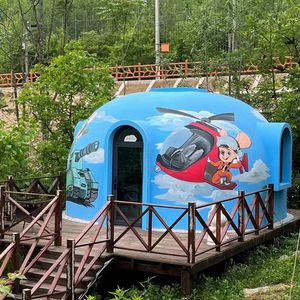 50K 150K Bc未満の人気デザインの超モダンなターンキースウェーデンのマフィアジゴチケット20222021家庭用プレハブドームハウス - Product Image 3