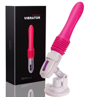 Gran oferta, máquina sexual, vibrador de bombeo de masturbación femenina, máquinas sexuales retráctiles automáticas para mujeres con consoladores, tapón Anal
